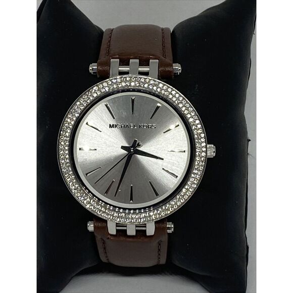 Michael Kors Darci MK3190 Women's Brown Leather Analog Dial Quartz Watch JK111 - Picture 1 of 12